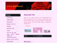 Tablet Screenshot of janiko.cz